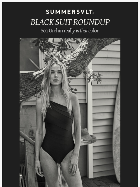 summersalt newsletter: The Power of A Little Black Suit 🖤