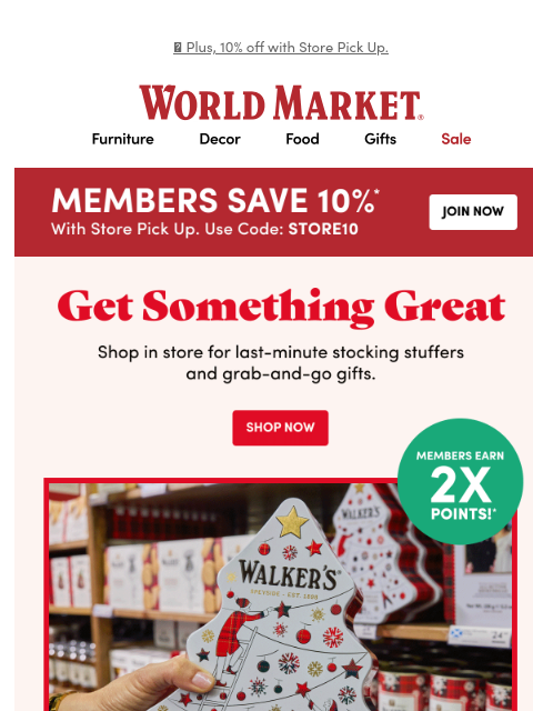 emailworldmarket newsletter: Last minute? Let us help. 🛍️⏰❤️