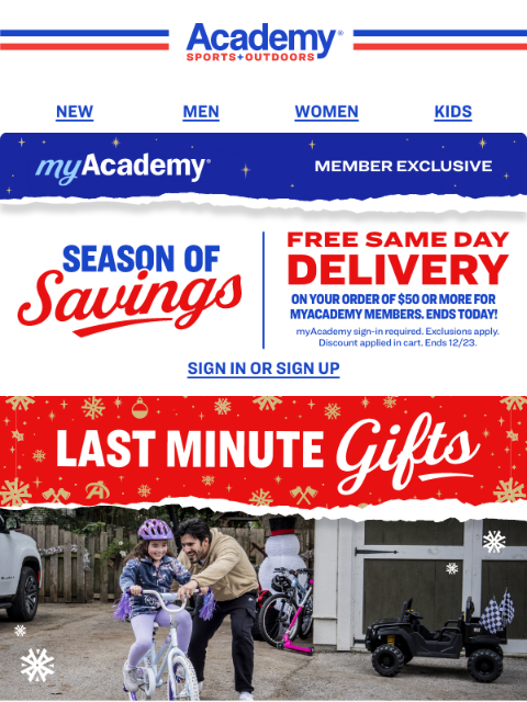 academy newsletter: HOT DEAL! Up to 25% OFF Nike Styles