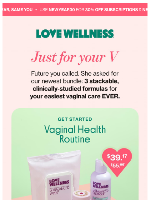 lovewellness newsletter: Your vagina will thank you 💖