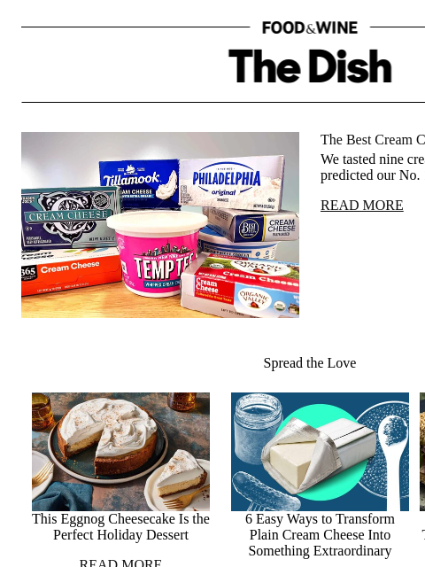 foodandwine newsletter: The Best Cream Cheese Isn't Philadelphia