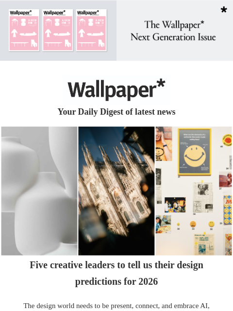 futureplc newsletter: Design predictions for 2026