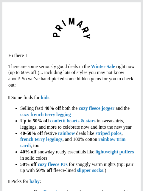 primary newsletter: 40-50% Off 💎 Hidden gems not to miss...