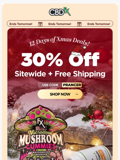 cbdfx newsletter: 🎁 Don't miss 30% OFF sitewide + FREE shipping! 🎁