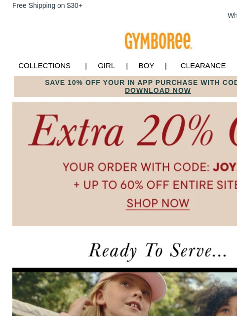 gymboree newsletter: Spring Preview Loading + Extra 20% Off 🌼💛