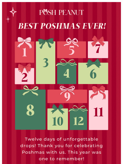 poshpeanut newsletter: Best Poshmas Ever ✨