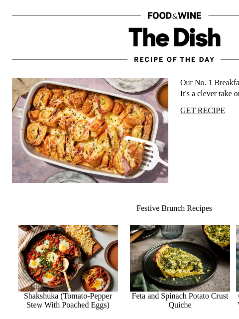 foodandwine newsletter: Our No. 1 Breakfast Casserole of 2025