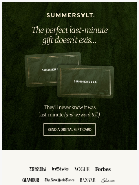 summersalt newsletter: Gift Card Vibes: 🌞🎁👙🌴