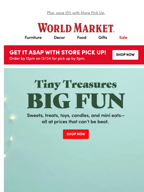 emailworldmarket newsletter: Everyone knows we’ve got the best stocking stuffer...