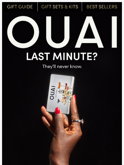 theouai newsletter: Last minute gift recs