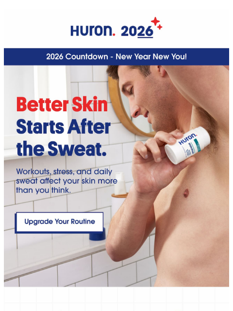 usehuron newsletter: What Sweat Does to Your Skin