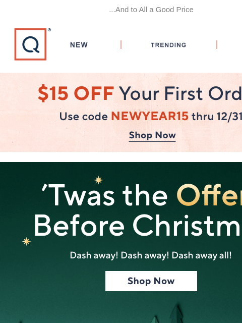 qvcemail newsletter: Merry Christmas Eve to All