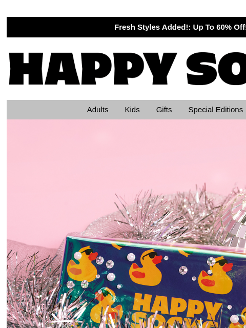 happysocks newsletter: Perfect Holiday Party Socks!