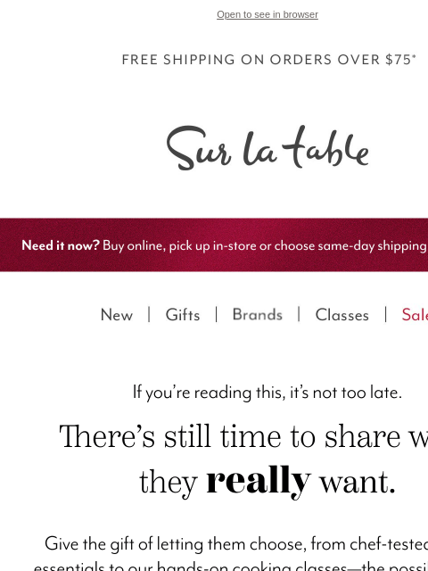 surlatable newsletter: ⏲️ Last-minute gifting? We've got you.