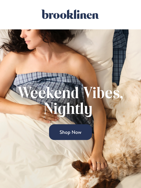 brooklinen newsletter: Refresh your bed with Washed Classic Percale