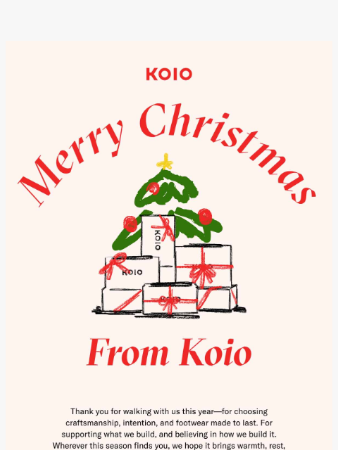koio newsletter: From our family to yours