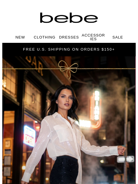 bebe newsletter: 🪩 NYE Upgrade Sale 🪩 Up to 50% Off