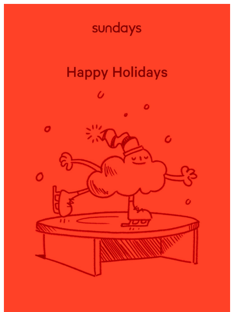 sundays-company newsletter: Warm wishes, from our home to yours