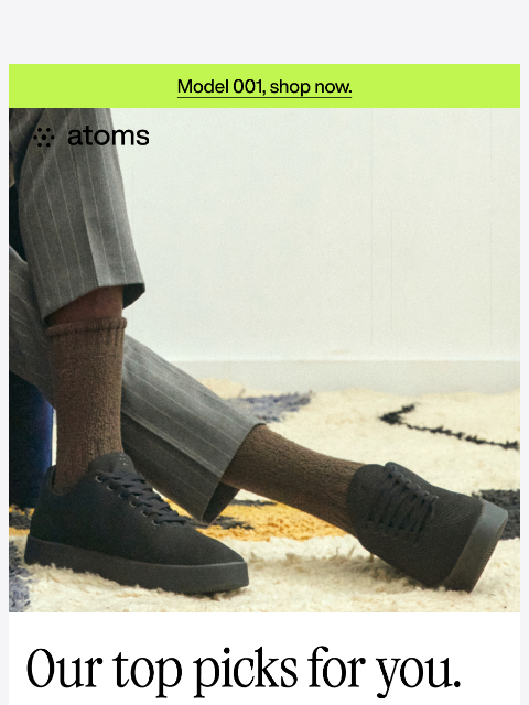 atoms newsletter: Your Model 001 picks are ready