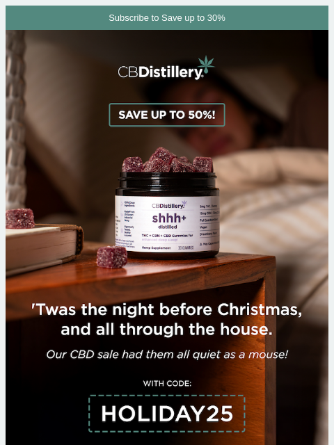 thecbdistillery newsletter: 'Twas the night before Christmas, and all through ...