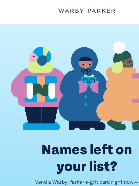 warbyparker newsletter: The perfect last-minute gift