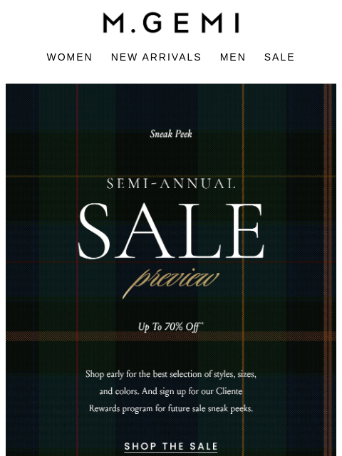 mgemi newsletter: Your Exclusive Access To Sale