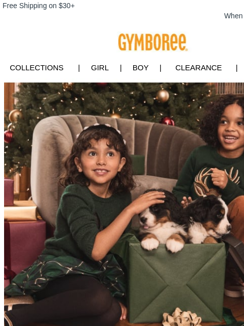 gymboree newsletter: Happy Holidays 🎄✨️