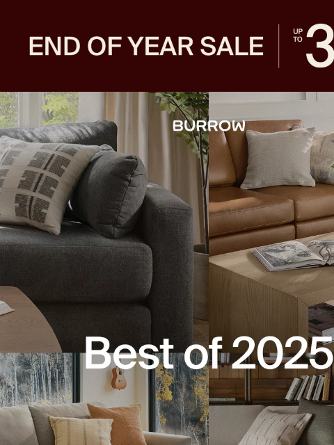 burrow newsletter: The styles you LOVED in 2025