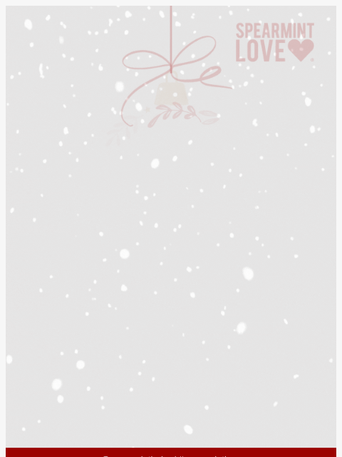 spearmintlove newsletter: Wishing You a Cozy, Merry Christmas 🎄