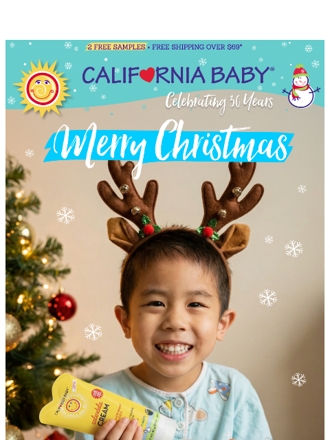 californiababy newsletter: Merry Christmas From California Baby ♥️