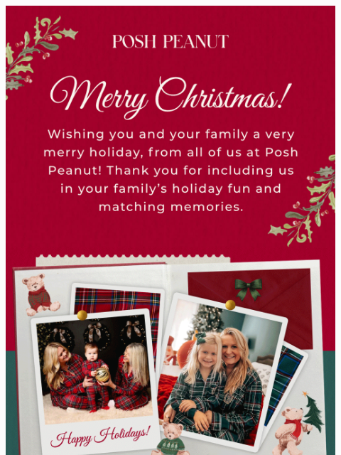 poshpeanut newsletter: Merry Christmas! 🎄