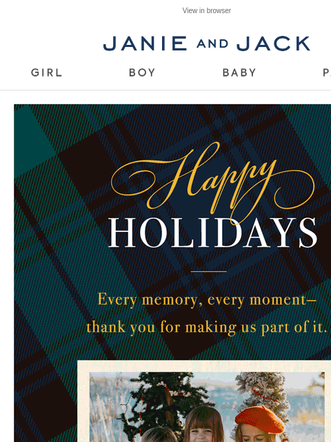 janieandjack newsletter: 🎄 With warm holiday wishes