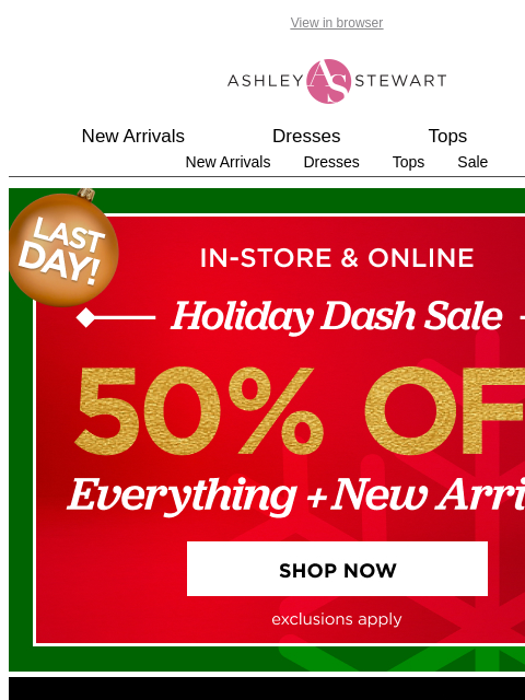 ashleystewart newsletter: Treat yourself to 50% OFF an underwear UPGRADE 💯