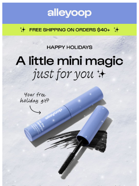 meetalleyoop newsletter: Merry mini! Claim your freebie 🎁