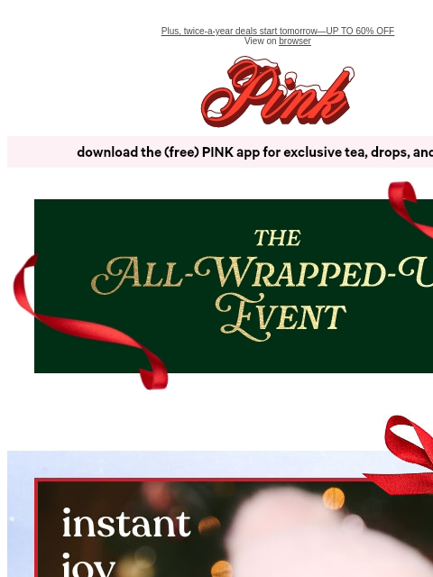 vspink newsletter: Santa’s Backup Plan: E-Gift Cards 🎅