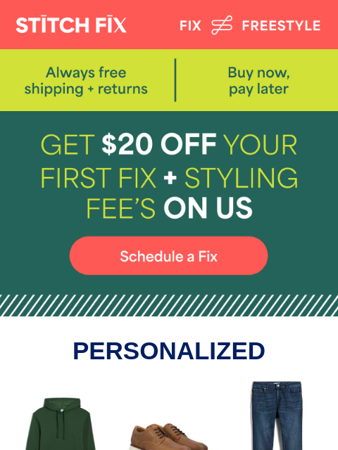 stitchfix newsletter: Let’s make this simple