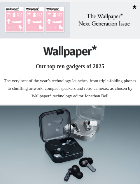 futureplc newsletter: Top ten gadgets of 2025