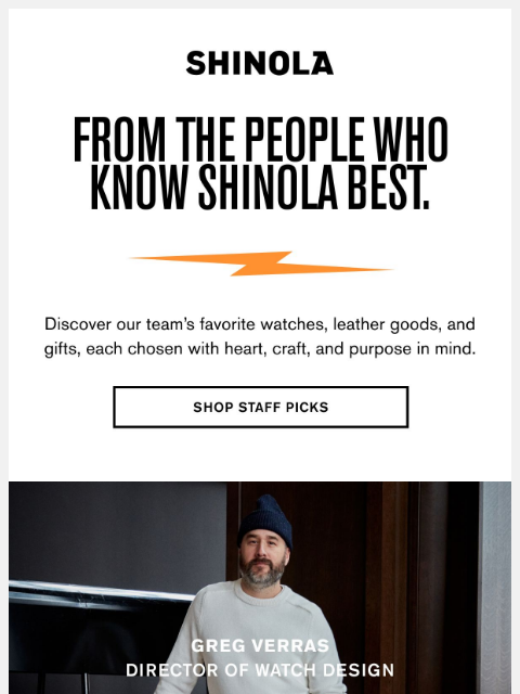 shinola newsletter: Shop Staff Picks