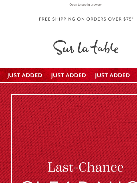 surlatable newsletter: 📦 Carpe Clearance: Seize the Last-Chance Savings!