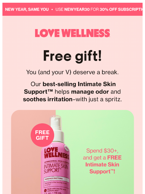 lovewellness newsletter: A gift for getting through the holidays 🎁