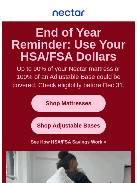 nectarsleep newsletter: ⌛ Your health dollars still have time to work