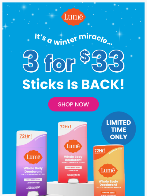 Save 26% on 3 Sticks! (The deo kind – not the snowman-arm kind.) ͏ ͏ ͏ ͏ ͏ ͏ ͏ ͏ ͏ ͏ ͏ ͏ ͏ ͏ ͏ ͏ ͏ ͏ ͏ ͏ ͏ ͏ ͏ ͏ ͏ ͏ ͏ ͏ ͏ ͏ ͏ ͏ ͏ ͏ ͏ ͏ ͏ ͏ ͏ ͏ ͏ ͏ ͏ ͏ ͏ ͏ ͏ ͏ ͏ ͏ ͏ ͏ ͏ ͏ ͏ ͏ ͏ ͏ ͏ ͏ ͏ ͏ ͏ ͏ ͏ ͏ ͏ ͏