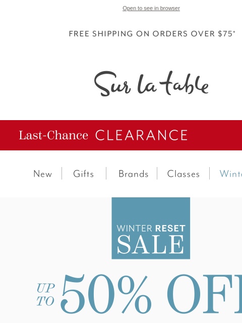 surlatable newsletter: Last Chance for Le Creuset Favorites