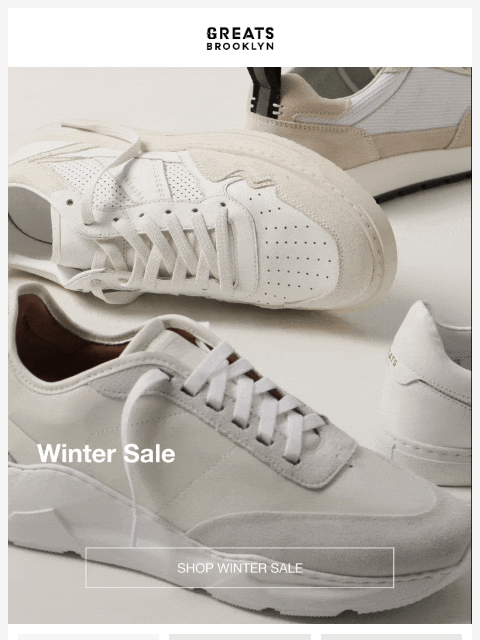 greatsbrand newsletter: UP TO 50% OFF — Winter Sale starts now