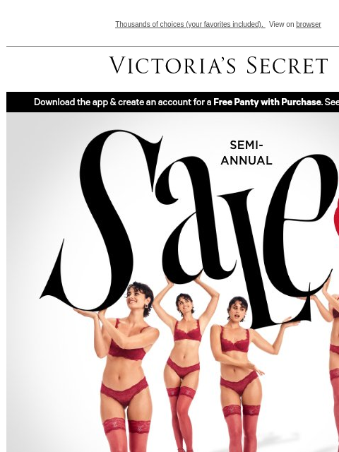 victoriassecret newsletter: Happening Now: Up to 60% off