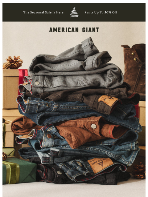 american-giant newsletter: Our Best Pants, Now Up To 50% Off