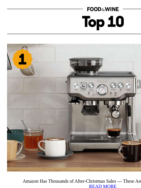 foodandwine newsletter: Amazon Has Thousands of After-Christmas Sales — Th...