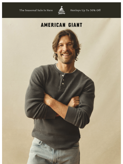 american-giant newsletter: The End Of Year Sale Is Happening Now