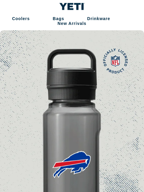 yeti newsletter: Our First Round Of NFL Yonder® Water Bottles Are H...