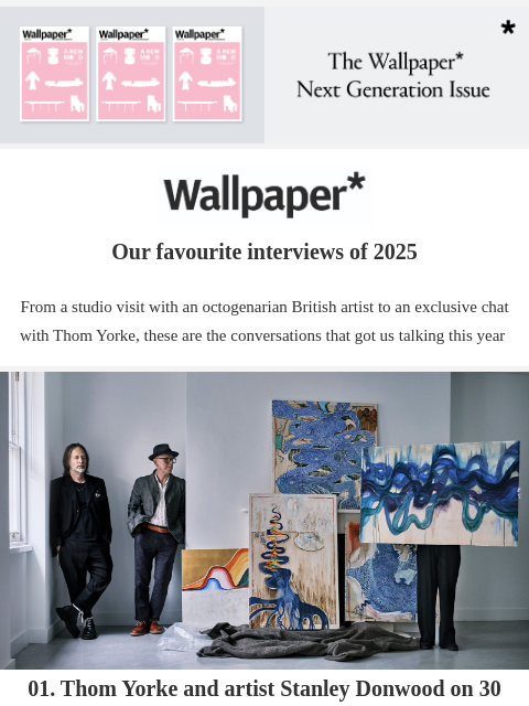 futureplc newsletter: The very best interviews of 2025